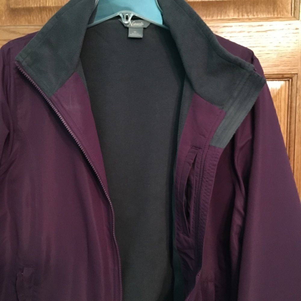 Natural Reflections Deep Purple Puffer Coat